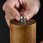 Wooden Pepper Mill Manual Salt Spice Grinder With Adjustable Ceramic Core Pepper Grinder Kitchen Salt & Pepper Mills